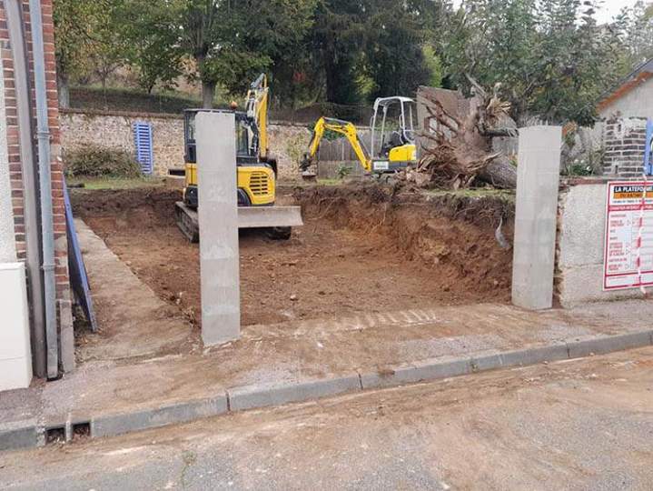 Travaux installation portail sécurisé Lamblore