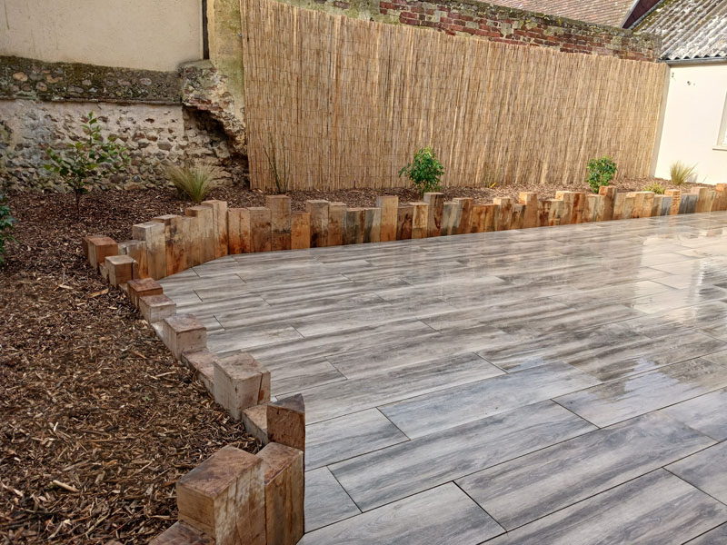 Agencement de terrasses à Lamblore
