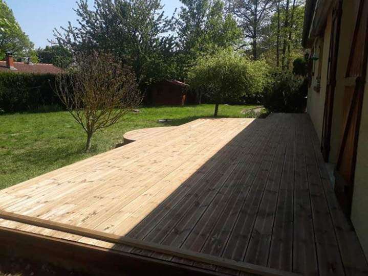 Création terrasse en bois Lamblore