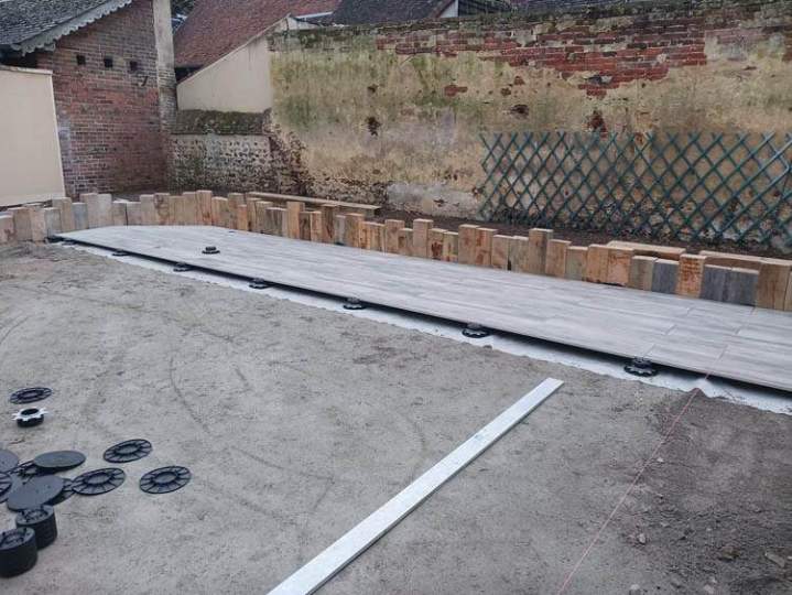 Aménagement revêtement terrasse Lamblore