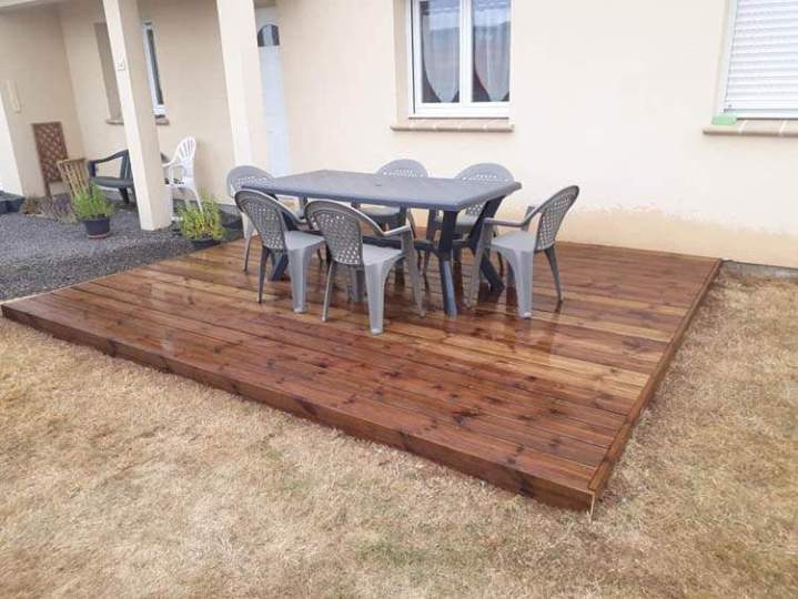 Construction et aménagement terrasse Lamblore