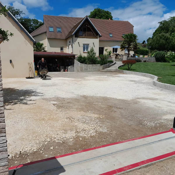 Maçonnerie paysagère à Lamblore